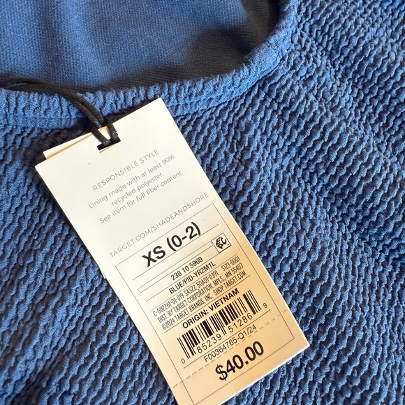 Shade & Shore Navy One Piece Swimsuit - Picture 5 of 6